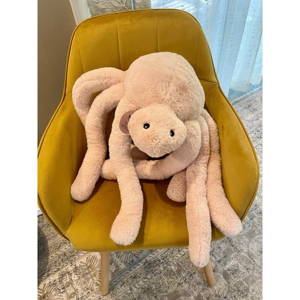 Summerween Jumbo Plush Spider Decorative Pillow